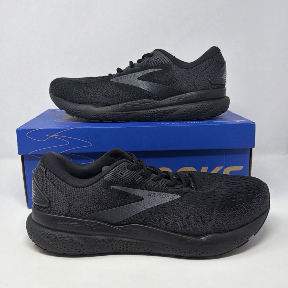 Brooks Ghost 16 Black Running Sneakers Shoes Men’s 11.5 4E Extra Wide Neutral